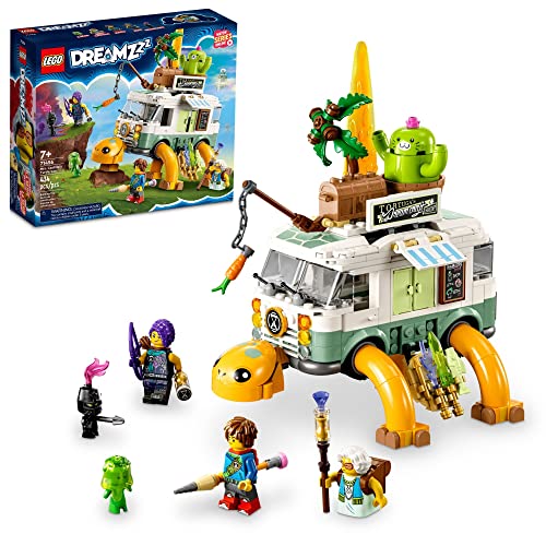 Image of LEGO DREAMZzz Mrs. Castillo's Turtle Van 71456, 2-in-1 Vehicle Building Set for Kids, Boys, and Girls Ages 7+