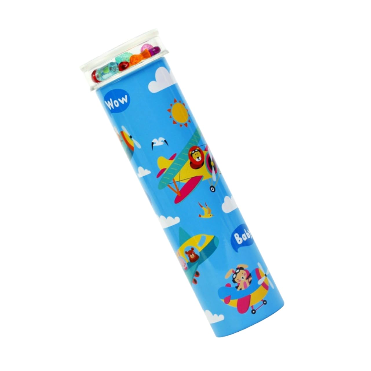 ORFOFE 1pc Children Kaleidoscope Playset Educational Toy Experimental Toys Metal Random Color Style Develop Vision Intellect