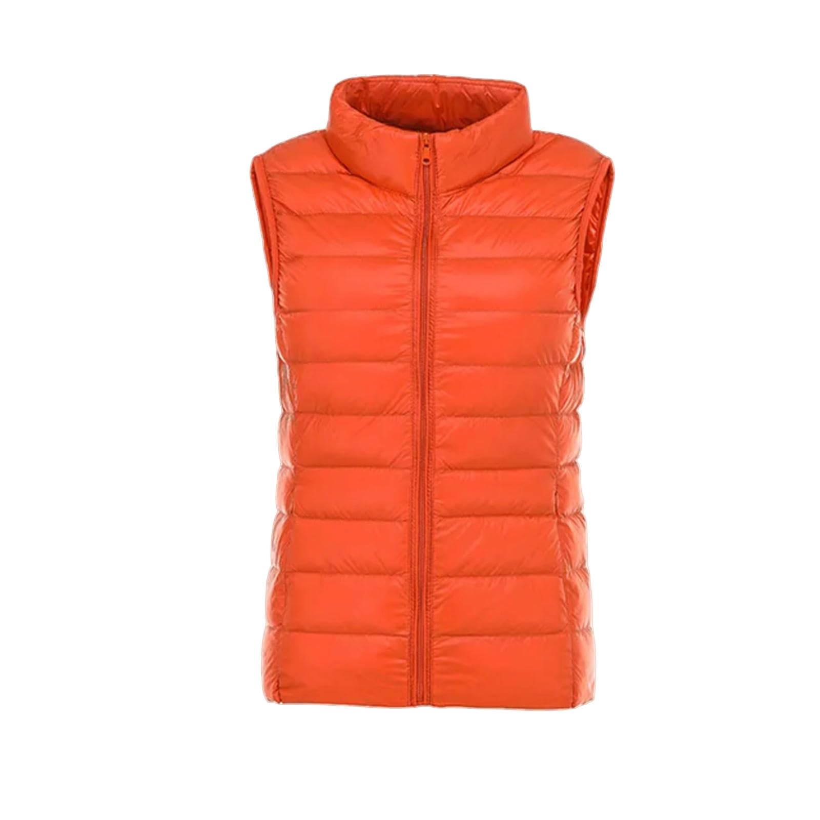 MdybF Chaleco Mujer Chaleco Térmico De Invierno Chaqueta Cuello Alto Chaleco Sin Mangas De Invierno Chaleco Corto