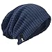 Hommes Bonnets Slouch Beanie Crâne Tricoter Grand Ski Hiver Chapeaux B08 (019-Marine)