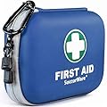 SuccorWare 150 Pieces Mini First Aid Kit - Small Medical Kit with Hard Shell - Emergency First Aid Kit for Car, Travel, Home, Outdoor, Office, Camping, Hiking (Blue)