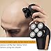 Head Shavers for Bald Men, Electric Rotary Shaver with Multi-Function, 4D Floating 5 Head Waterproof Mens Shaving Razors, 5 in 1 Wet & Dry Grooming Kit, Cordless Type-C Rechargeable, Beard Trimmer