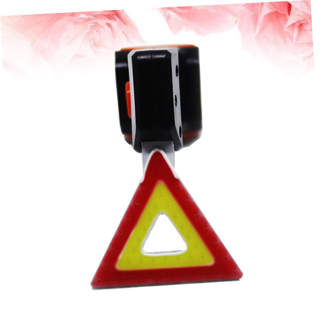 VINTORKY USB Rechargeable Rear Bike Light with Triangle Sign Shape Light Modes Cycling Safety Flashlight for Road Bikes Easy to Mount