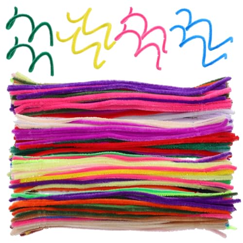 ARTIBETTER Material Pack 400 Pcs Pipe Cleaners Craft Fuzzy Sticks Assorted Colors Bendable DIY Craft Supplies