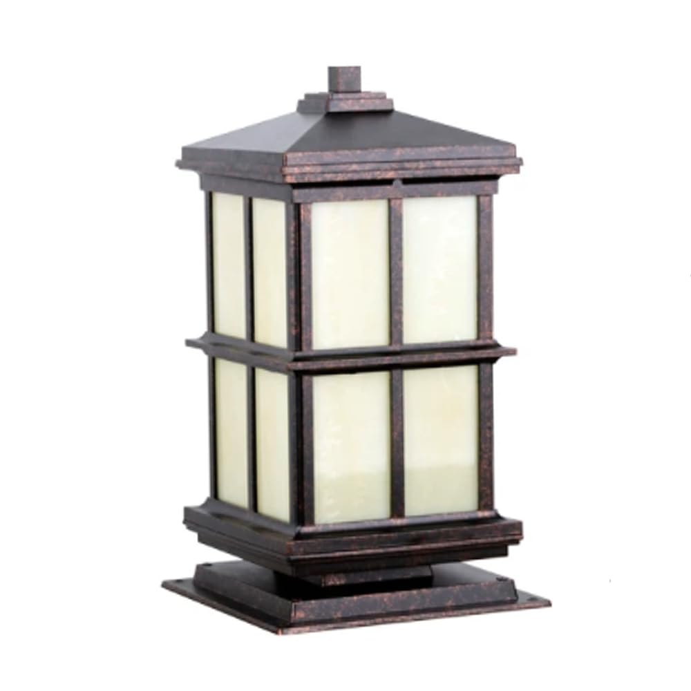 HCIPJQY Post Lights Fixture, Modern Yard Entry Outdoor Column Lights Outdoor External Patio Landscape Lantern E26 Fixture Waterproof Aluminum Housing Lighting Fixture for Front Porch,Garden,Black