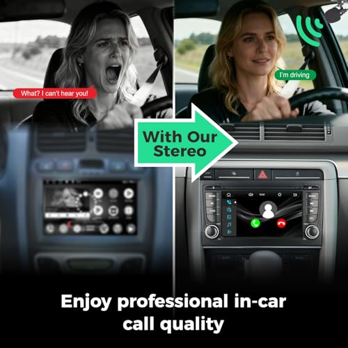 Radio para auto con pantalla táctil y CarPlay inalámbrico miniatura 4