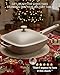 USELUCK 10.5 Inch(3.8QT) Ceramic Pan with Lid,Non Stick Frying Pans Cast Aluminum Deep Sauté Pans,Ti-Ceramic Non Toxic Pix Pan with Wooden Spatula and Scrubber-Morning Mist