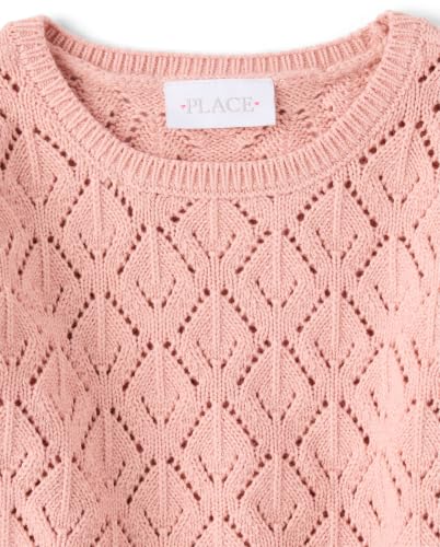 Image of The Children's Place Girls' Long Sleeve Crew Neck Pullover Sweater