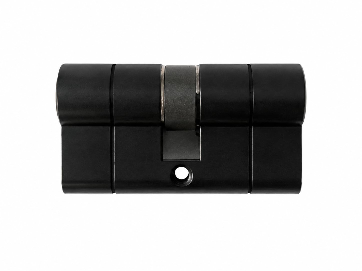 Abus Cylindre de Porte D66PS Noir avec Fonction Débrayable et Caractéristique Pre-Snap, 30x30 mm, 5 Clés Incluses