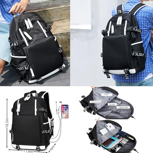 Gold number 12 Basketball Player JA Creative Backpacks Sports Fan Bookbag Travel Student Backpack For Men Women (1)2