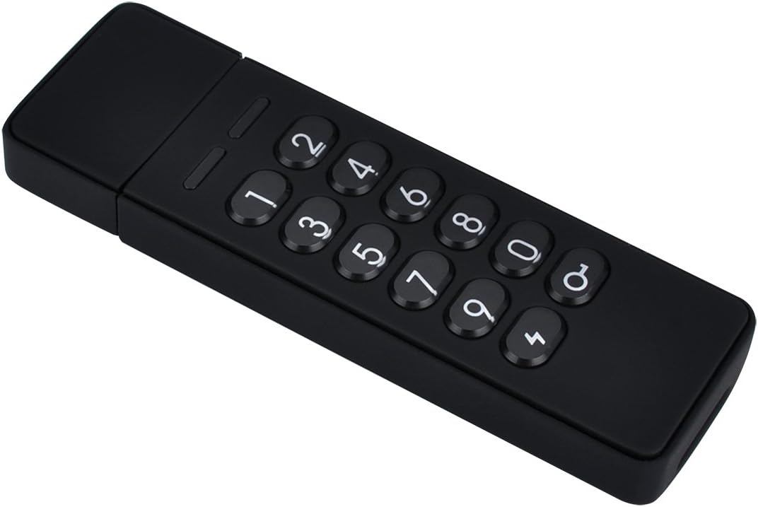 Military Grade AES-256 Secure Key FIPS Validated USB 2.0 256-bit AES-CBC Encrypted USB Flash Drive (16GB)