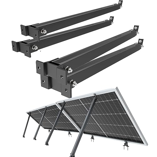 Support de panneau solaire robuste : kit complet réglable 30°-60° pour balcon