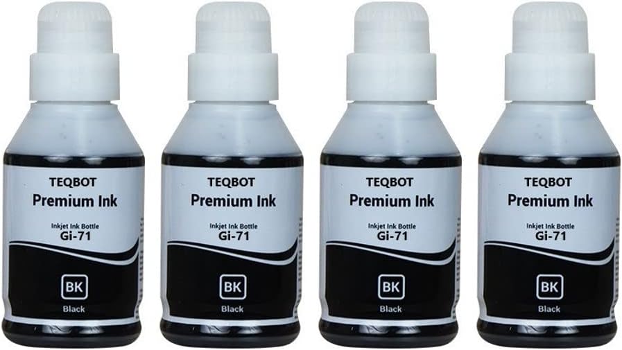Teqbot GI 71 Refill Ink Tank Bottle for Canon G1020, G2021, G2020, G2060, G3060 Printers Black