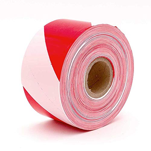 Nivel Cinta Señalizacion 100Mm 200Mt Rojo/Blanco 129338