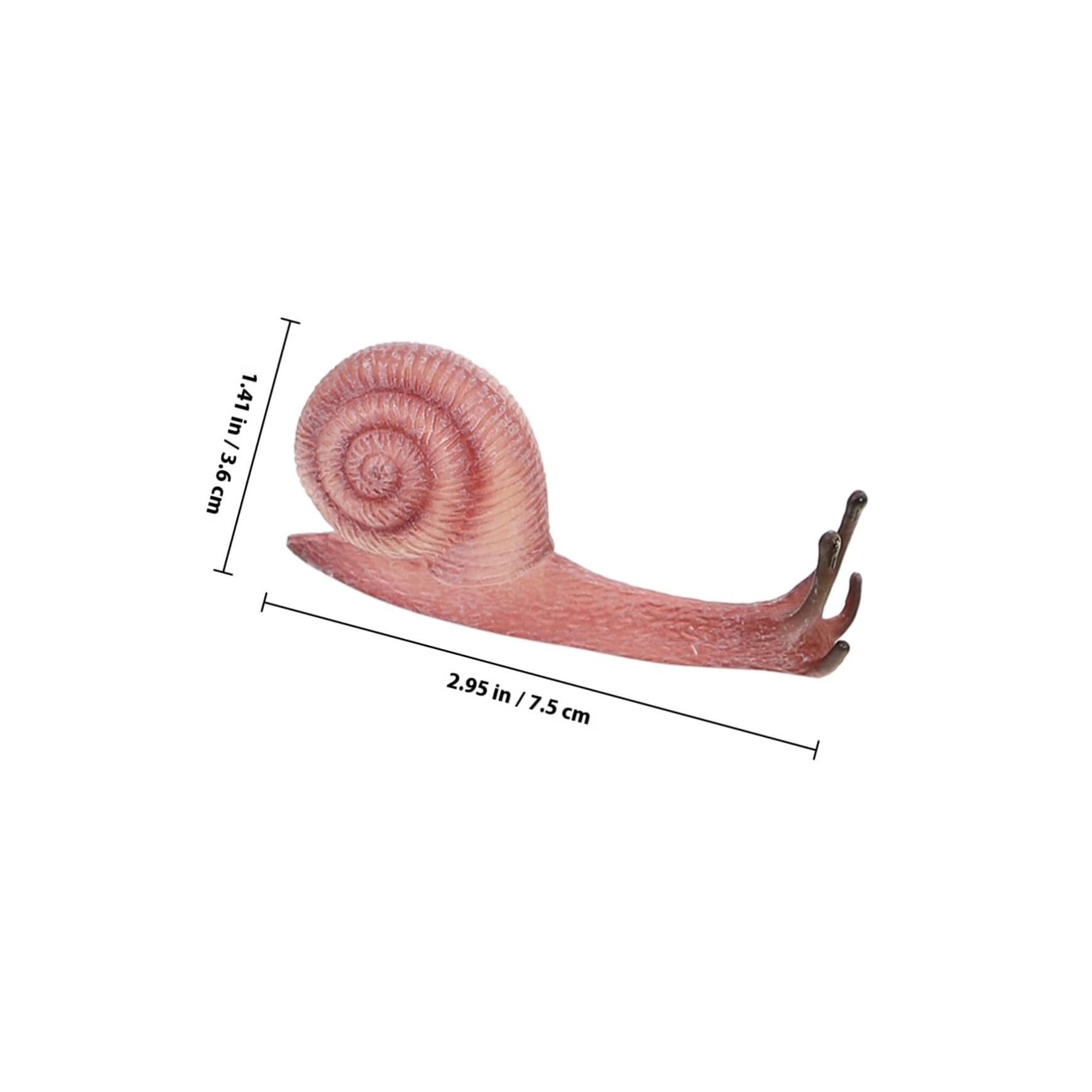 5 Pezzi Figurine Animali Lumaca, Simulation Animal Figure Realistica, Plastico, Decorativa, per Balcone e Giardino, per Bambini