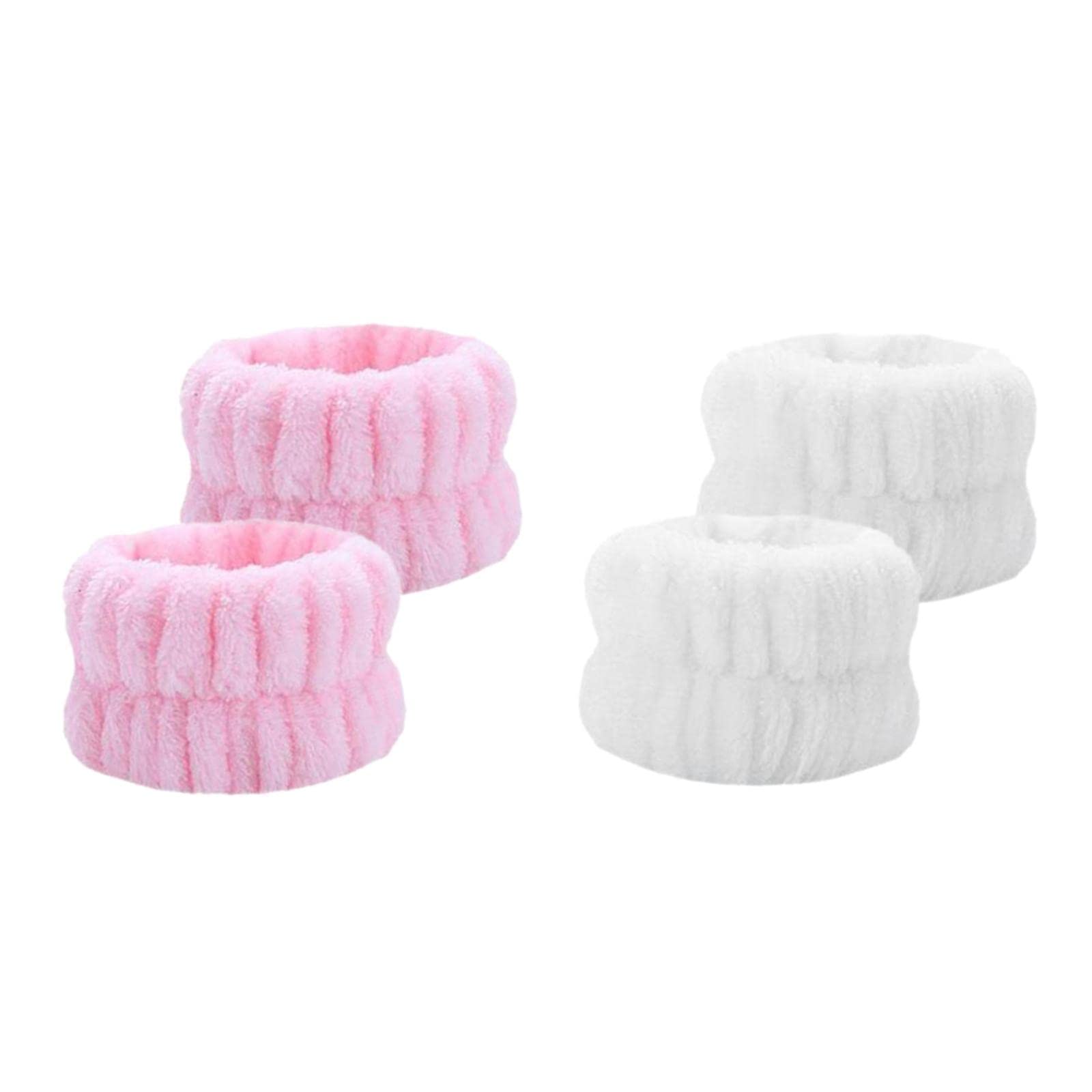 Merishopp 2 Pair Absorbent Towel Portable for Party White Pink | Clothing, Shoes & Accessories | Womens Accessories | Hair Accessories 1