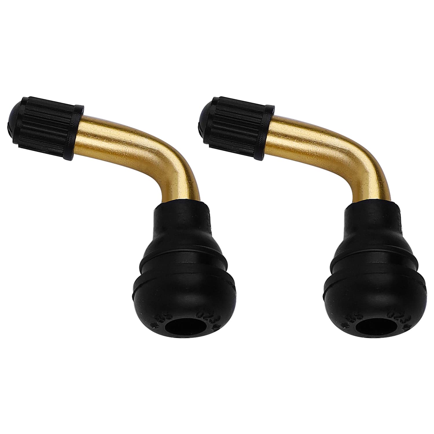 Heanvmyss Valvola Pneumatici Tubeless,6 Pezzi 90 Gradi Valvole per Pneumatici Auto PVR70,Adattatori dello Stelo della Valvola,Valvola Tubeless, Valvola Aria Steli di Estensione per Moto,Scooter