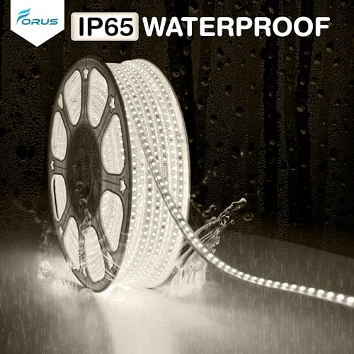 Image of Forus LED Rope Light 45 Meter 6 Month Warranty, Outdoor Waterproof Decorative Cove Lights for Ceiling, Balcony, Home Decor, Interior Decoration, Flexible Profile Light for Diwali, Christmas-Natural