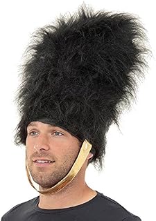Bristol Novelty BH555 Bearskin Hat Helmet Costume | 1 Piece | Black | One Size-Adult, mens
