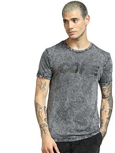 Image of JACK & JONES Men's Cotton Printed Regular Fit T-Shirt