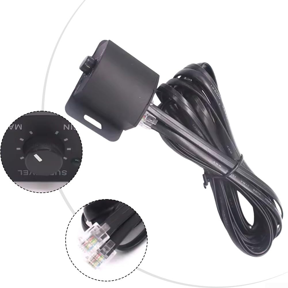 Jonikuper Car Audio Volume Remote Controller for Bass and Subwoofer Adjustment, Black PVC Bass Knob for In-Car Sound System Customization — view 2