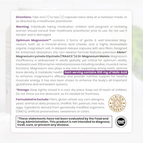 Pure TheraPro Rx Magnesium Lysinate Glycinate & Malate 240ct (EmboCaps) — view 4