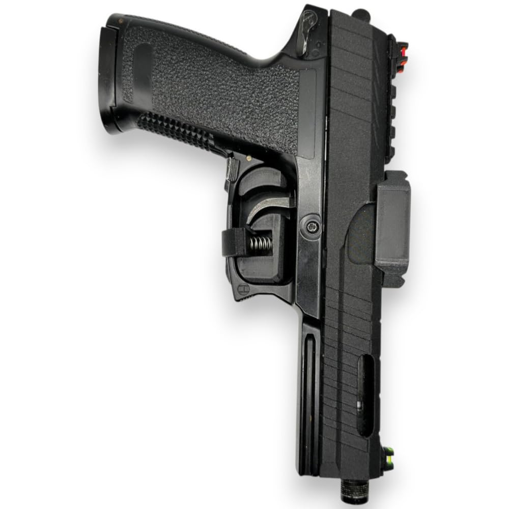Viking Funda de Pistola MK23, Holster H&K MK23 SOCOM Airsoft, Compatible Tokyo Marui y Saigo Defense, para Diestros o Zurdos, para Sistema MOLLE, Chaleco o Cinturón, Airsoft