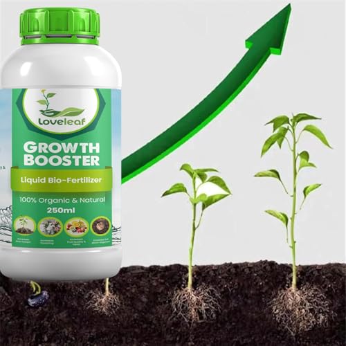 Image of LoveLeaf Organic Liquid Biofertilizer 250ml - 100% Natural NPK Growth Booster for Vegetables, Flowers, Indoor & Outdoor Plants