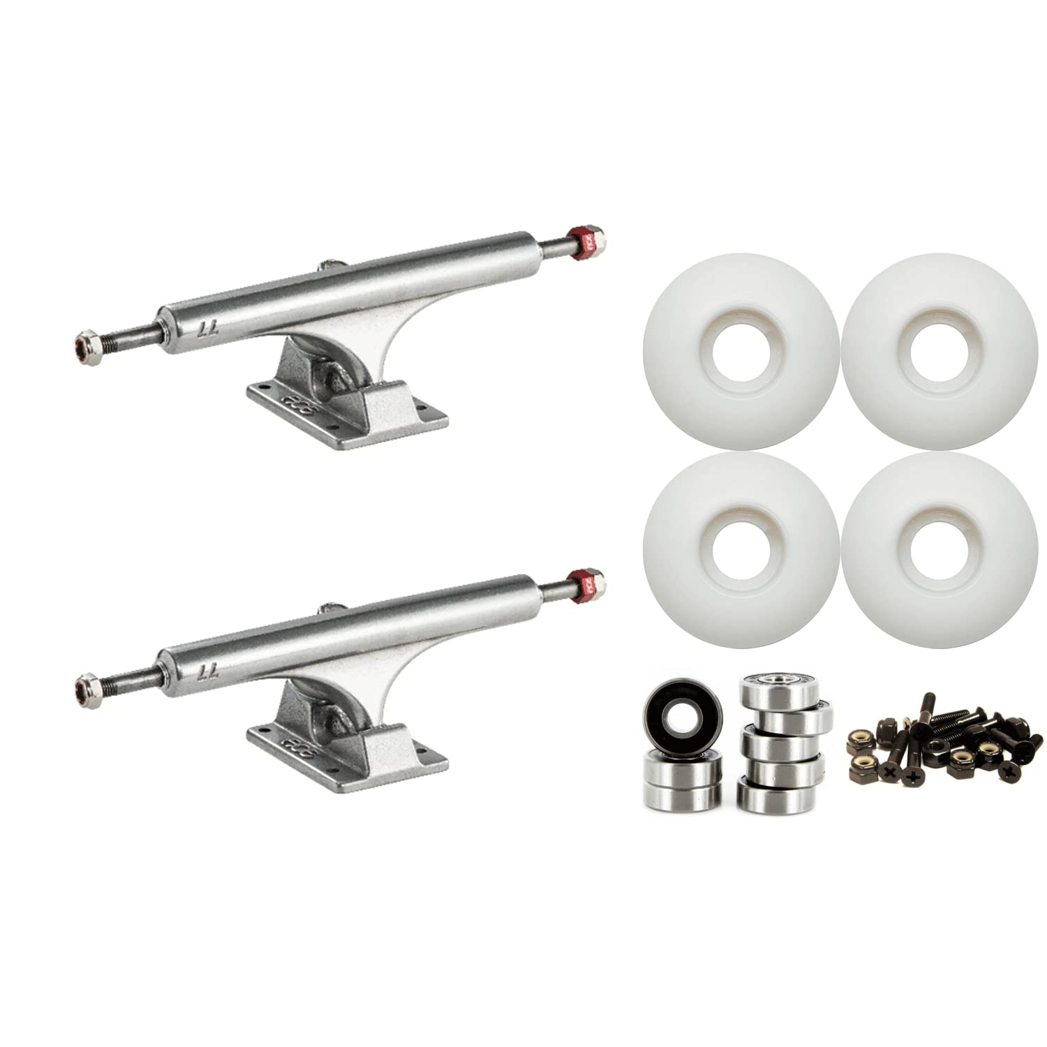 Ace AF1 77 (9.5") Skateboard Trucks 52mm Wheels and Bullseye Bearings Combo Package