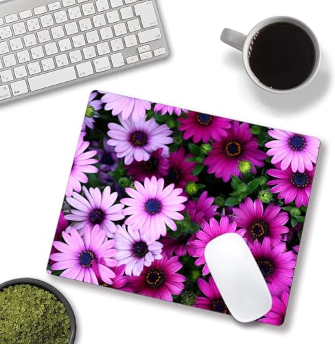 Image of Premium-Textured Mouse Pad, Non-Slip Rubber Base Mousepad for Laptop, Computer & PC, 9.5x7.9 in - Enhanced Precision, Ergonomic Comfort, Ideal for Gaming & Office (African Daisy)