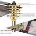 TAIWAIN 1/2 Inch Shank Router Bit Set 3 PCS , Raised Panel Cabinet Door Drawer Cutter Set, Carbide Wood Milling Tool, Router Raised Molding Woodworking Cutter Tool(F-1/4 SG)