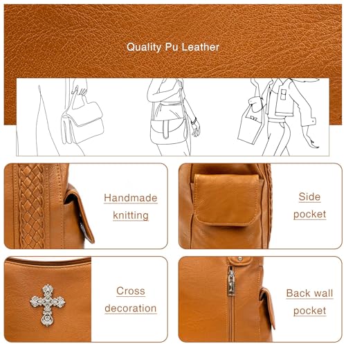 Image of Purses and Handbags for Women Ladies Western Purse Large Hobo Bag Top Handle Handbag with Ajustable Crossbody Strap Vintage
