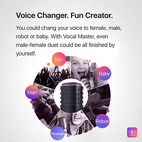 Image of StarMaker Developed Official Mobile Mic for Singing with Voice Beautified and Voice Changer Compatible for Android and IOS. (Red Vocal Master)