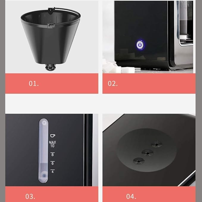 Cafetera de Goteo Semi Automática 1.2L 900W Función Mantener Calor miniatura 6