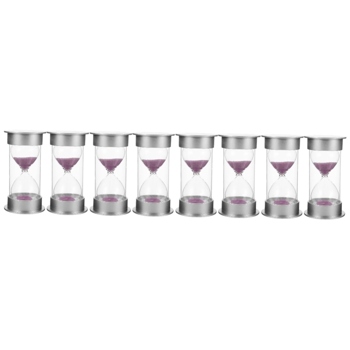 POPETPOP 4 Ensembles Horloge De Sable Décorative De Bureau Minuterie De 20 Minutes Minuterie De 20 Minutes Décoration De Sable Décoration De Maison Verre Borosilicate 2 pièces * 4