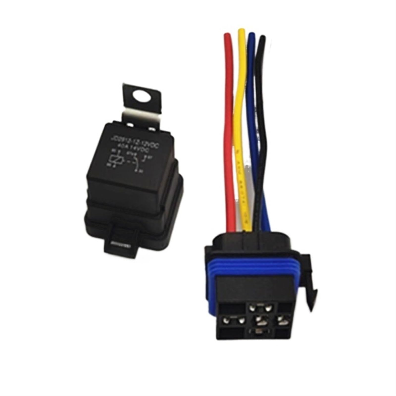 Anillo de sellado de relé automotriz, 40A/12V, resistente al agua, relé doméstico pequeño de alta potencia de 5 pines
