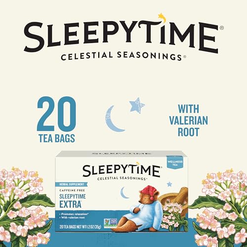 Celestial Seasonings Sleepytime Wellness Extra Tea, Caffeine Free, 20 Tea Bags Box, (Pack of 6) - Image 3