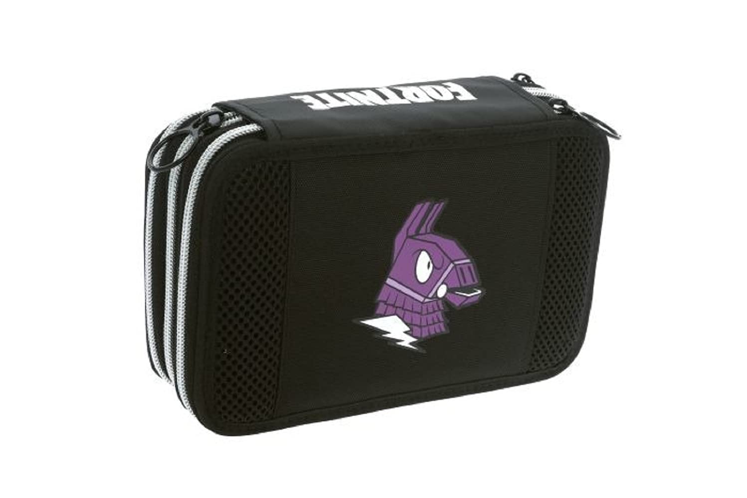Schoolpack Zaino Scuola Compatibile con Fortnite Lama Organizzato 3 Zip + Astuccio Completo