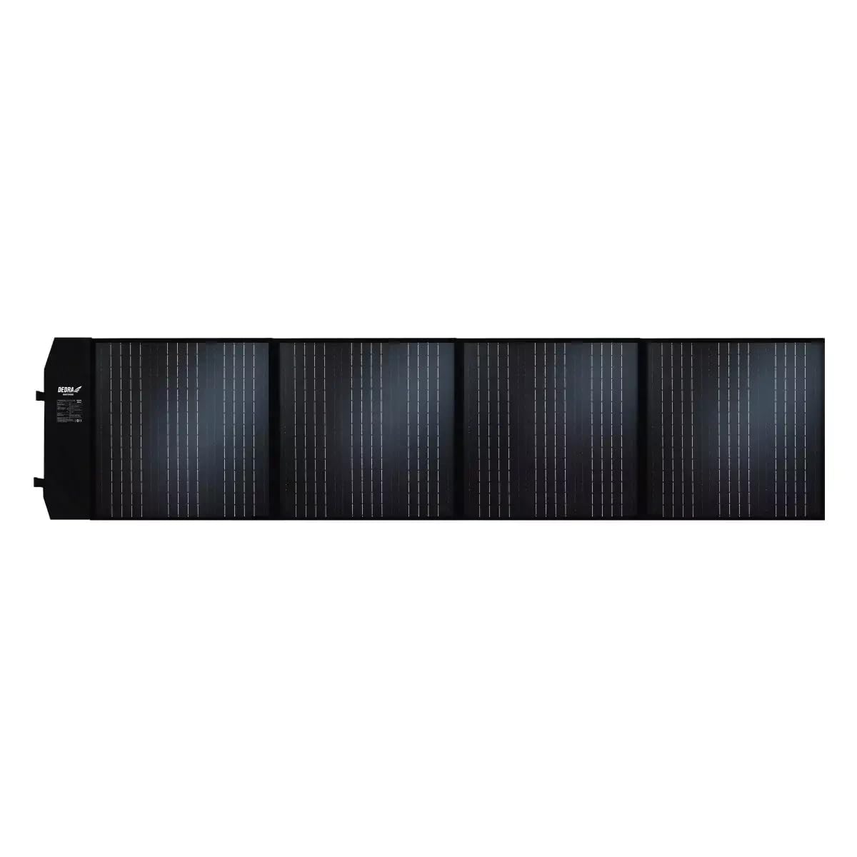 Dedra DEZT0100 - Panel solar para balcón (100 W, con luz LED, peso 4,35 kg, protección IP65, módulos solares monocristalinos)