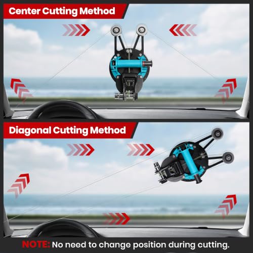 Auto Windshield Removal Tool Kit with Dual Cutting Locking Function,... - Image 3