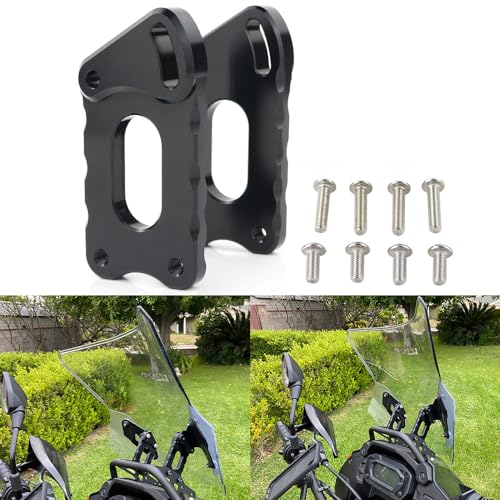 Xitomer Adjuster Heightening Windshield Risers Fit for KLR 650 KLR650 2022-2025 Motorcycle Accessories Windshield Bracket Adjuster Windscreen Risers