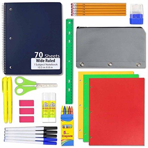School Supply Kit 18+ Pieces