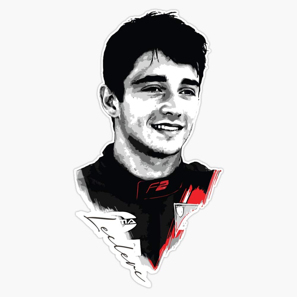 TCT Trading Charles Leclerc Vinyl Stickers Waterproof Decal Car, Laptop, Bumper Stickers 5