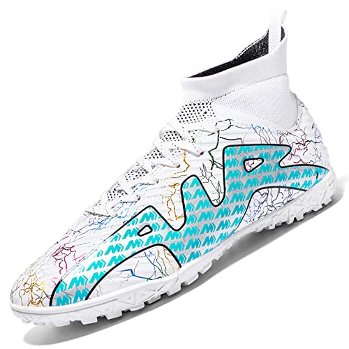 VTASQ Fußballschuhe Herren High Top Microfaser Cleats Athletics...