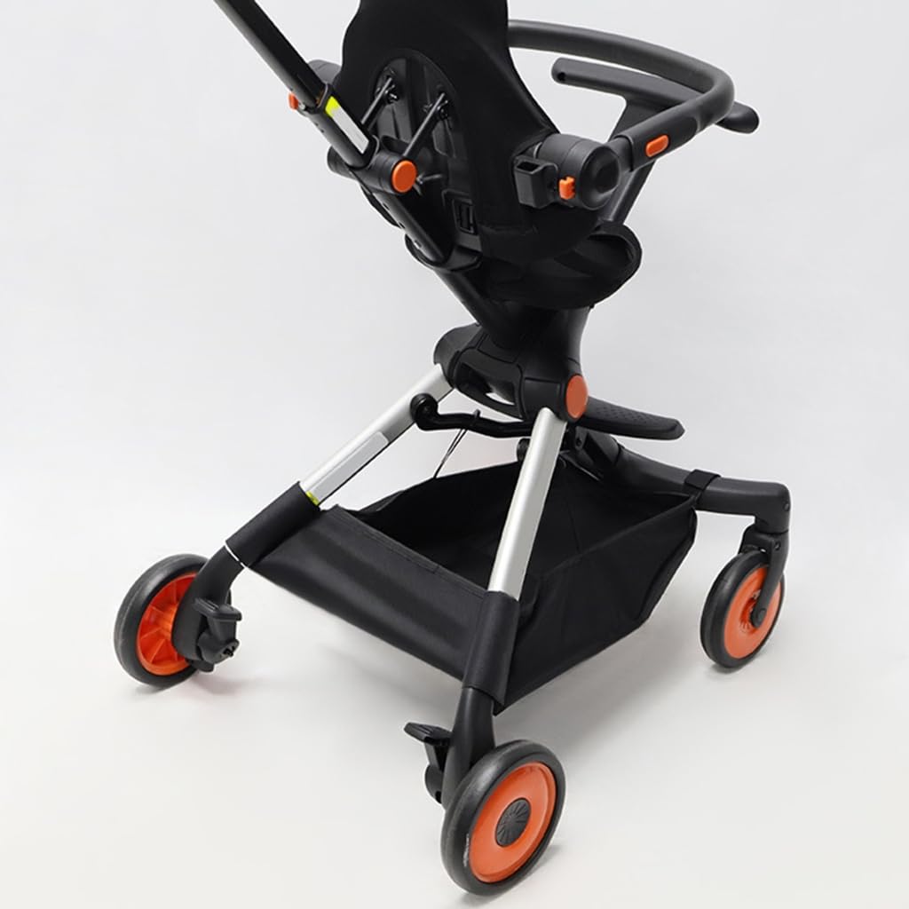 Upgrades - Bolsa organizadora para carrito de bebé, grande, almacenamiento debajo del cochecito, conveniente cesta de pañales para artículos esenciales