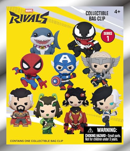 Marvel Rivals clips pour sac en mousse 3D avec fixation robuste