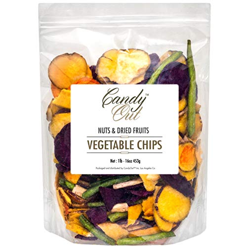 CandyOut Vegetable Chips 1 Pound Salted Veggie Chips