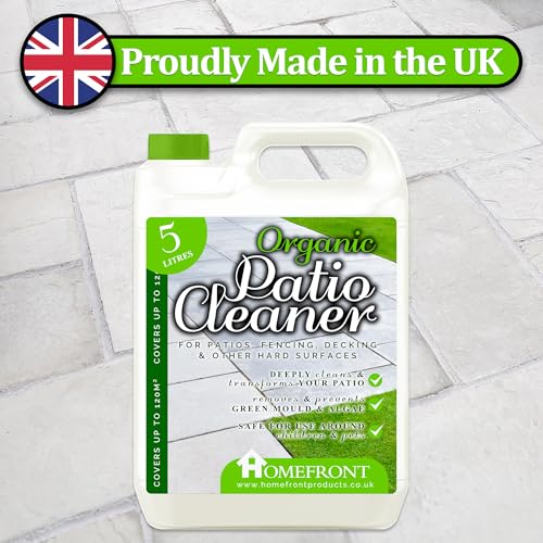 Homefront Organic Patio Cleaner - Pet Friendly Formula & Free From Bleach and Harsh Chemicals - Deeply Cleans to Remove Dirt and Grime (5 Litres) - 9