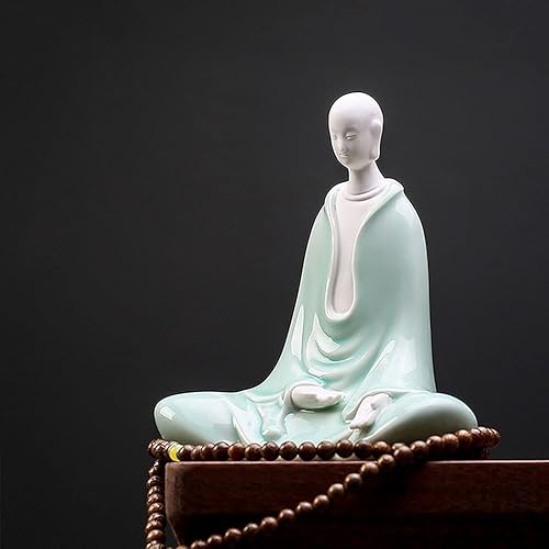 Miniatura 5 de SHUTING2020 Chinese feng Shui Statue Sculpture Chinese Style Non-Phase Buddha Ceramic Desktop Decorations Creative Modern Minimalist Decorations