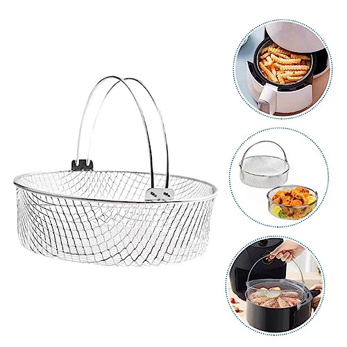 Mikinona - Cesta de Repuesto para Freidora con Mango, Cesta de Malla de Acero Inoxidable, Apto para Lavavajillas miniatura 4
